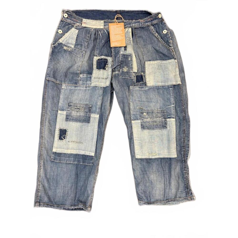 NWT New Magnolia Pearl Denim Cropped Kaiis Trousers O/S
